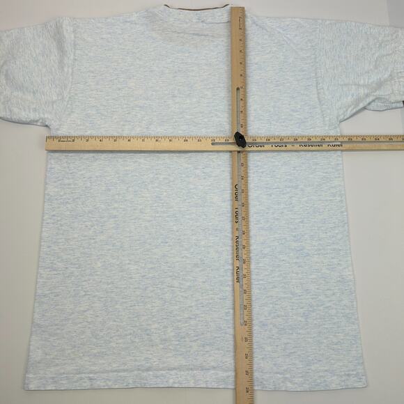 Vintage Wisconsin Dells Wolf T Shirt Mens L Large Blue Native American Indian - Picture 8 of 8